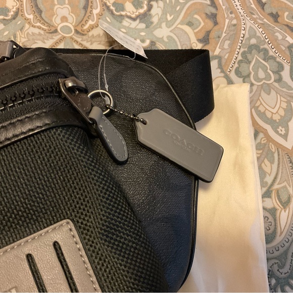 NWT Rare Coach Rider Belt Bag In Signature Canvas 5623 - Picture 12 of 16